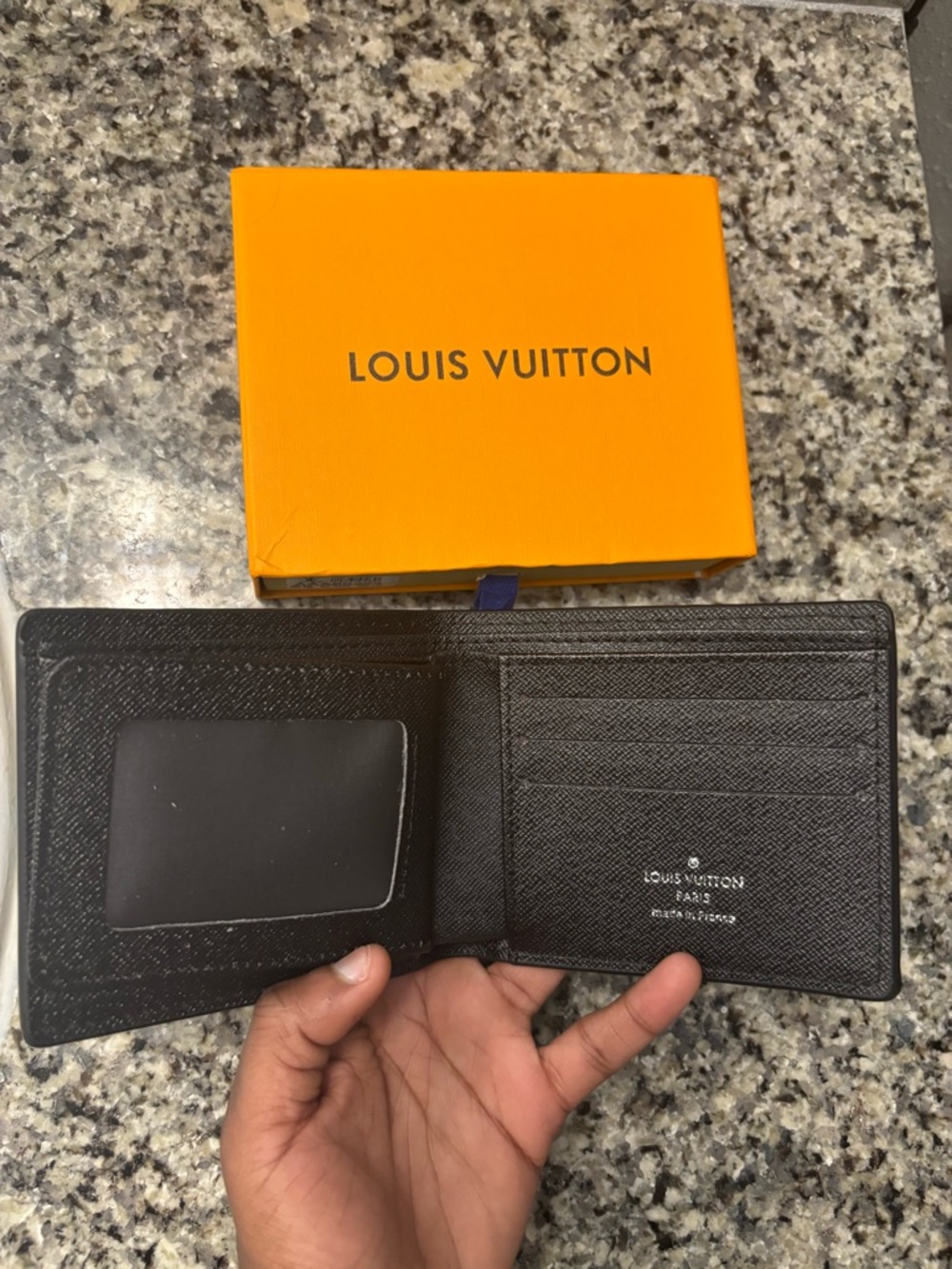 Louis Vuitton Black Damier Graphite Canvas Wallet - Picture 3 of 4